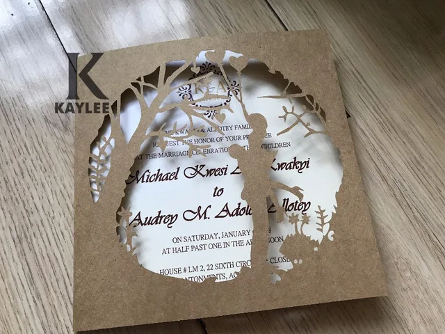 50pcs handmade bride and groom traditional laser cut wedding invitationsengagement cardsanniversary invitations - Engagement Cards 50pcs handmade bride and groom traditional laser cut wedding invitationsengagement cardsanniversary invitations - Engagement Cards