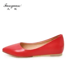 Fanyuan/повседневная женская обувь Туфли на плоской подошве для вождения Обувь острый носок мягкие женские лоферы обувь без шнуровки женские мокасины прогулочная Мокасины для женщин