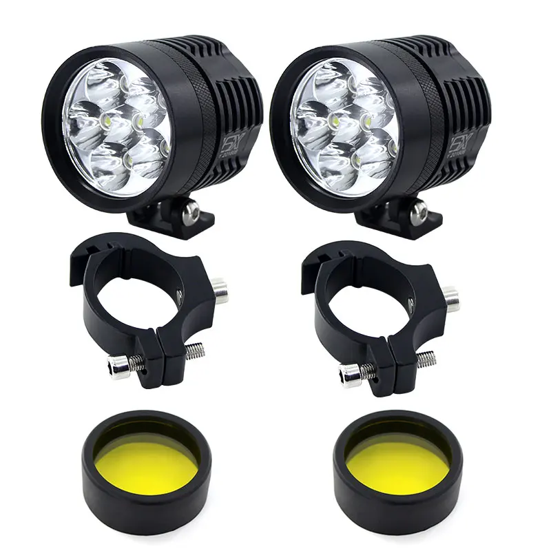  2pcs 12000lm led motorcycle headlight Fog DRL lamp with T6 chip Universal Motorbike ATV bulb High B - 32973697918