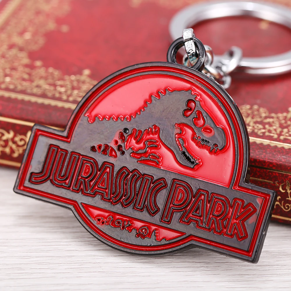 Llavero colgante de Movie park hombre, llavero de dinosaurios, joyería para hombre, portachiavi|jurassic park keychain|keychain pendantkey chain - AliExpress