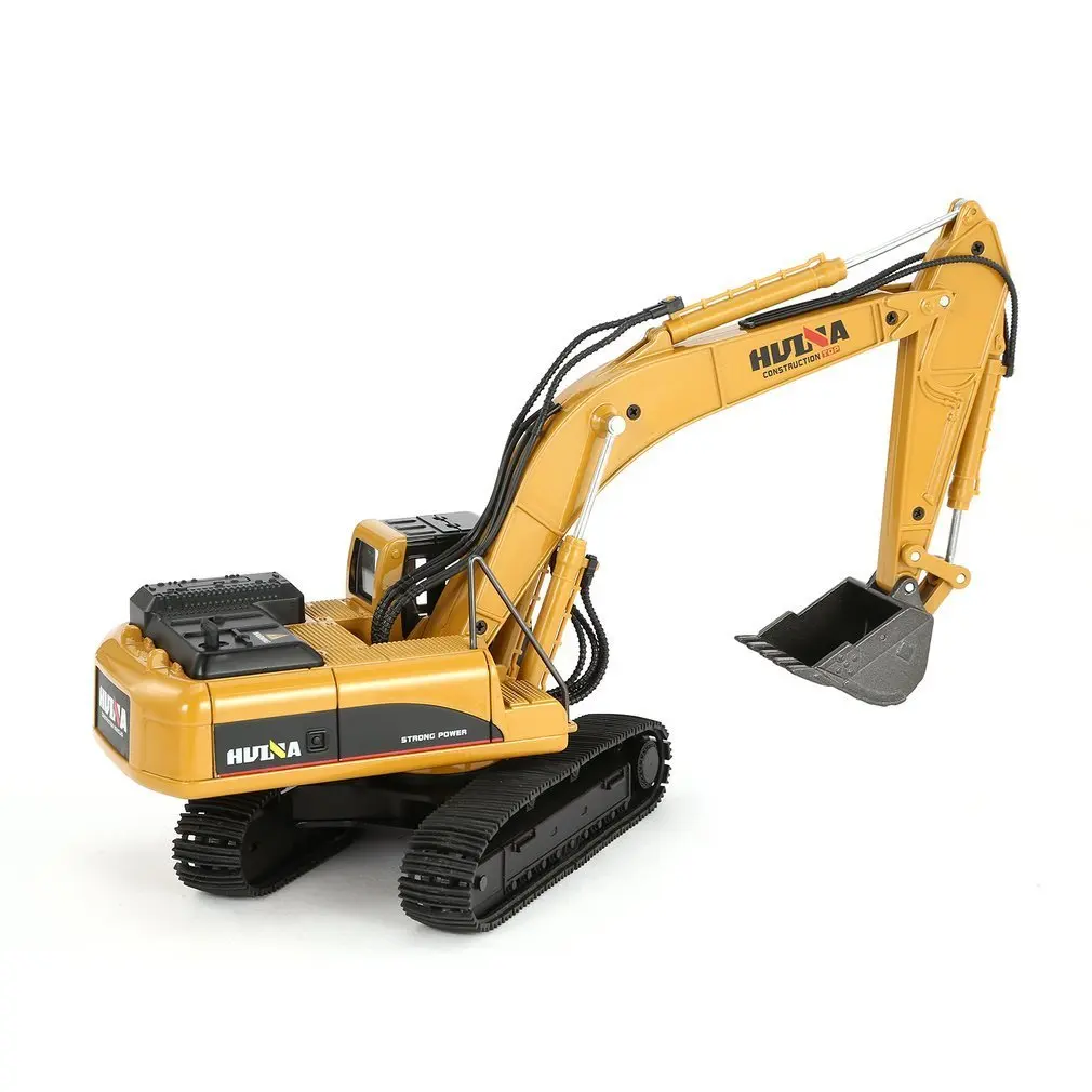 HUINA RC TOYS 1910 1/40 Alloy Excavator Truck Die-Cast Metal Professional Engineering Construction Vehicle Model Kids Toys Gift