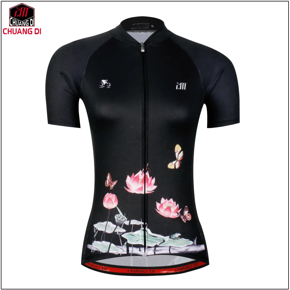 Chuangdi высокое качество цвет женские Велоспорт Джерси велосипед удобные уличные женские рубашки 6 стилей