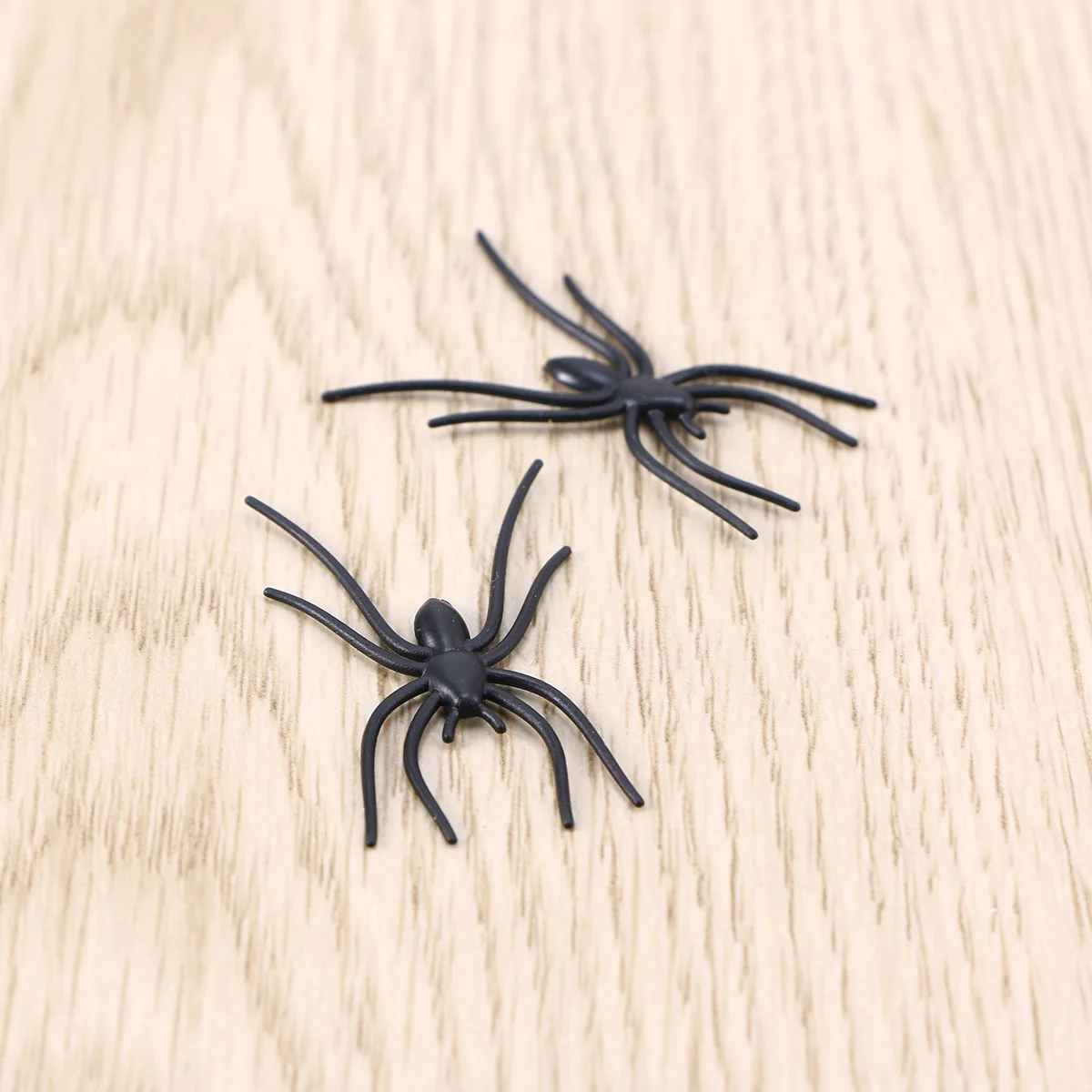 plastic black spiders