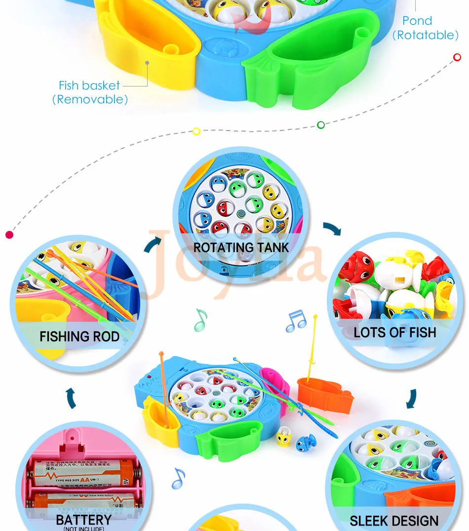 Детская игрушечная Рыбалка набор Go рыбалка игра Электрический вращающийся Магнитный Магнит рыбы игрушка музыкальные подарки развивающие игрушки для детей>