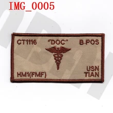 Нашивка для вышивания морпехов USMC Спецодежда Медицинская спасательная пользовательское имя Ленты текст бренд Боевая тактика Военная