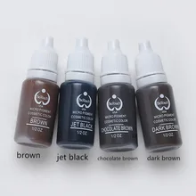 4 цвета пигментные чернила для бровей Губы татуировки перманентный Косметика пигмент, постоянный Макияж пигмент