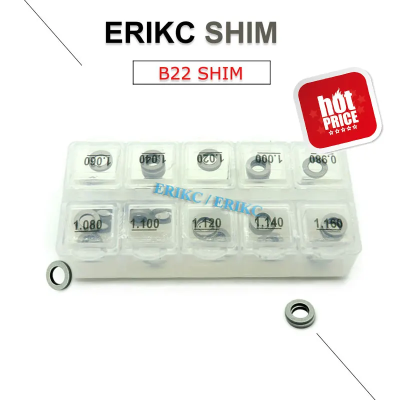 ERIKC B22 арматурный перелифт регулировочные прокладки 50 шт./компл. авто двигатель автомобиля инжектор клапан Форсунка прокладка шайбы Размер: ... ERIKC B22 арматурный перелифт регулировочные прокладки 50 шт./компл. авто двигатель автомобиля инжектор клапан Форсунка прокладка шайбы Размер: ...