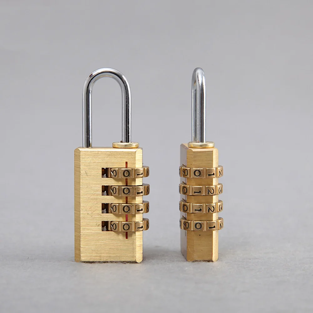 Mini 4 Digits Number Password Combination Padlock Resettable Code Lock