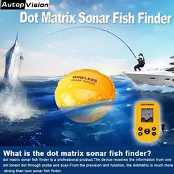 Новые смарт-Портативный Рыболокаторы x9 Перезаряжаемые Матричные Sonar Рыболокаторы 100 м глубина Беспроводной Sonar Сенсор fishfinder