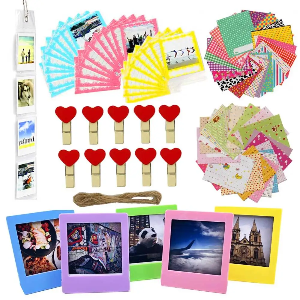 

Camera Accessories Bundle Kit Set for Fujifilm Instax Square SQ20/SQ10/SQ6 Camera Share SP-3 Films Stickers, Clips, Bag, Frames