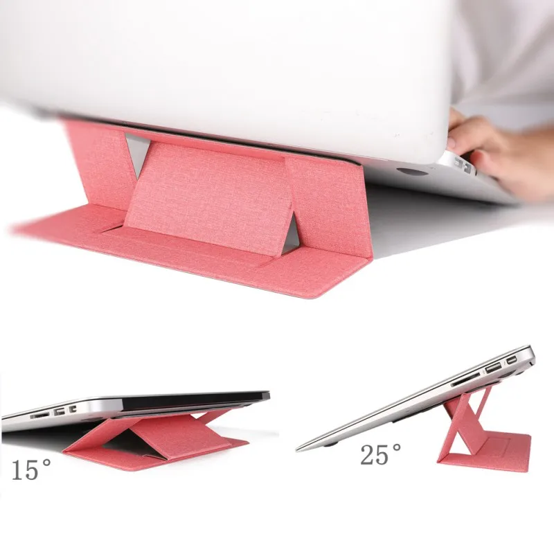 Портативный Невидимый держатель для ноутбука ультра-тонкий Легко съемный регулируемый складной кронштейн для ноутбука