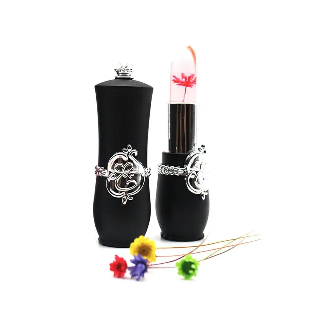 

Long Lasting Jelly Clear Lipstick Beauty Dry Flower Lip Gloss Women Makeup Gifts