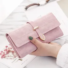 Розовый кожаный Длинный кошелек сумка монета карман держатель для карт женский телефон кошельки и Кошельки Деньги сумки Высокое качество Длинные кошельки