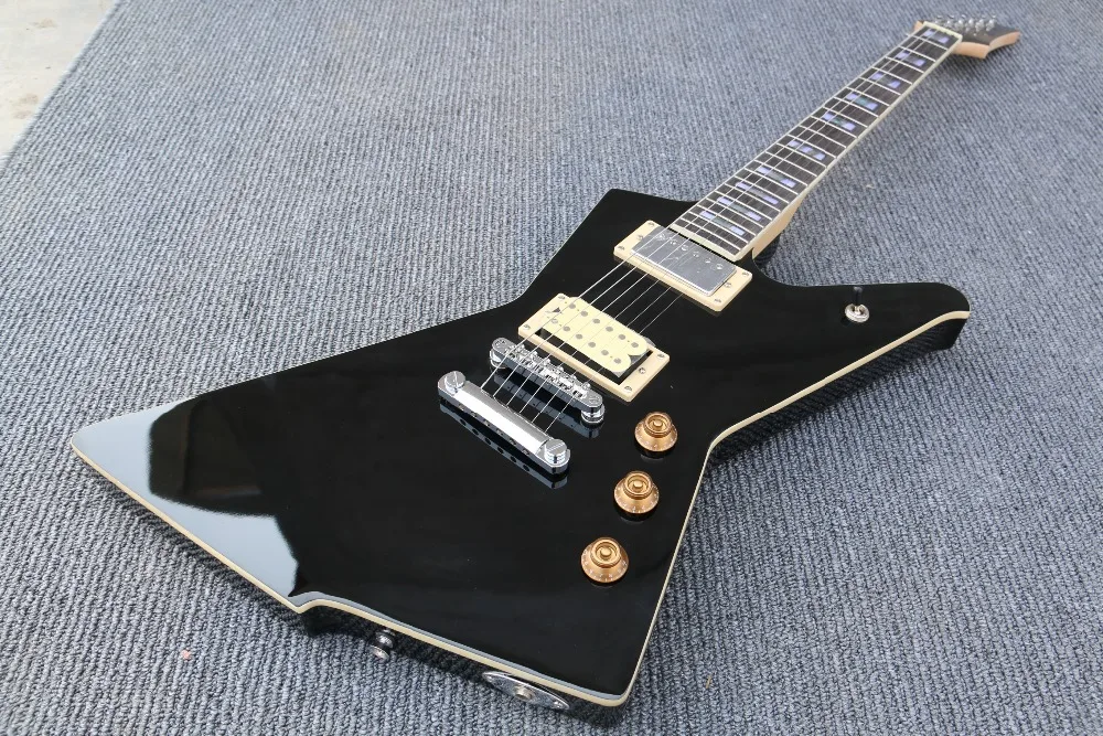 Mahogany body Top White Binding Electric guitar Guitarra all color