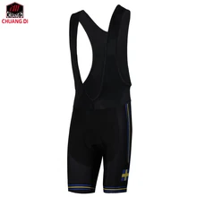 ZM SWEDEN National Flag Clothe Triathlon Bib Short Cycling Gel Pad Velo Vetement Cuissard Bretelles Damping Ropa De Ciclista Mtb