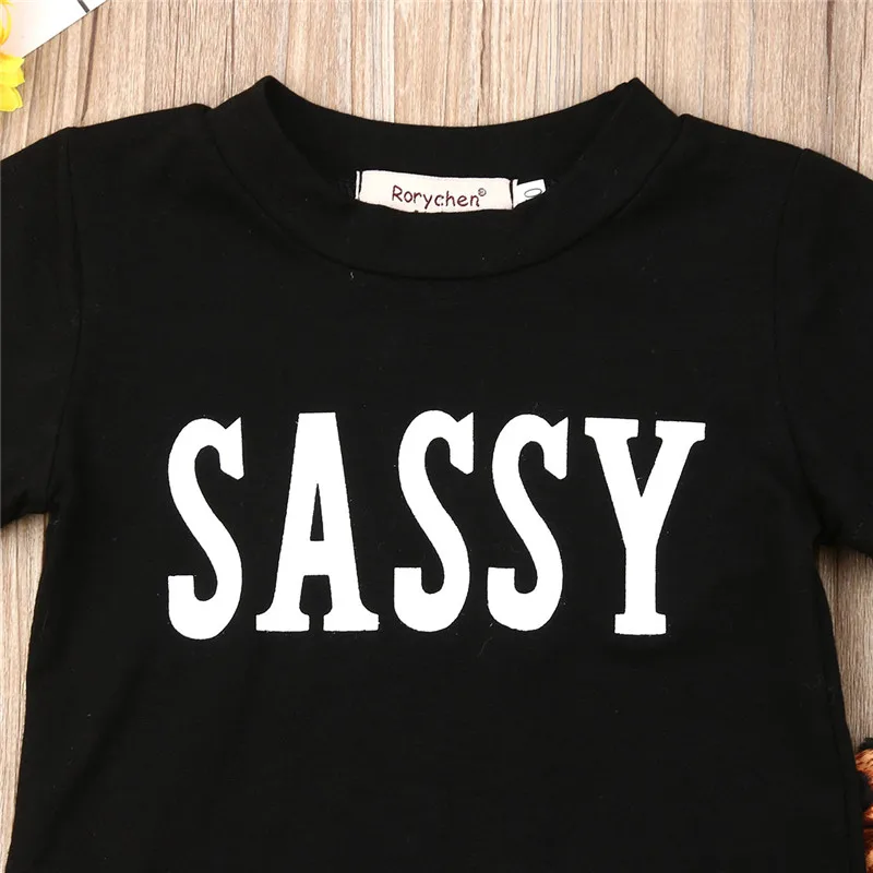 Комплект одежды для новорожденных девочек из 2 предметов черная футболка с
