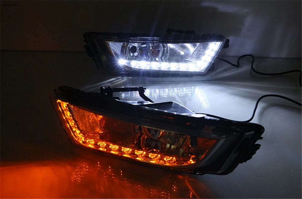 CSCSNL 1 комплект для Skoda Octavia A7 MK3 2014 2015 2016 светодиодный ные дневные ходовые огни