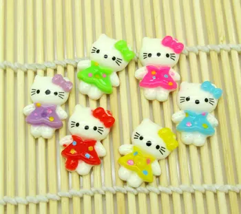 

LF 50Pcs Mixed Resin Cats 22mm Decoration Crafts Flatback Cabochon Embellishments For Scrapbooking Kawaii Cute Diy Accessories
