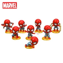 8 Pcs/set Disney Marvel Avengers Infinity War Action Figure PVC SpiderMan Figure Collectible Model Home Decoration Dolls Toy