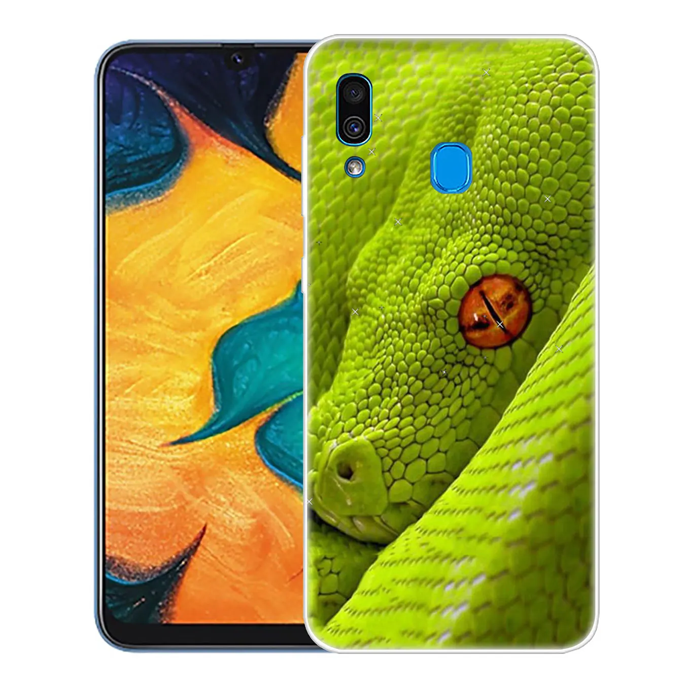 Розовый кожаный чехол для телефона Lavaza со змеиным чешуей Samsung Galaxy A70 A60 A50 A40 A30 A20 A10