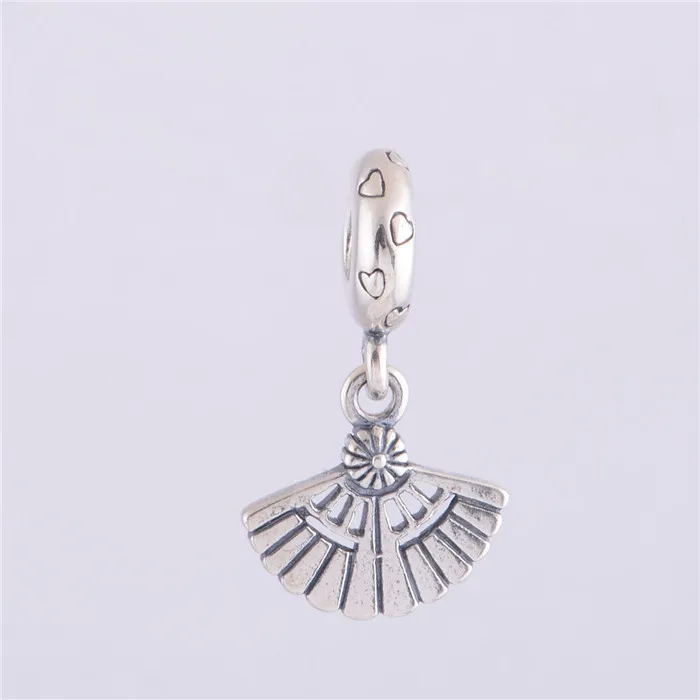 

Authentic S925 Sterling Silver Hearts Aflutter Dangle Charms Bead Fit European Pandora Charm Bracelets & Necklaces