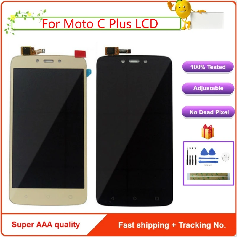 

For Motorola Moto C Plus Xt1721 XT1723 LCD Display With Touch Screen Digitizer Assembly 5 inch For Motorola C Plus Screen +Tools