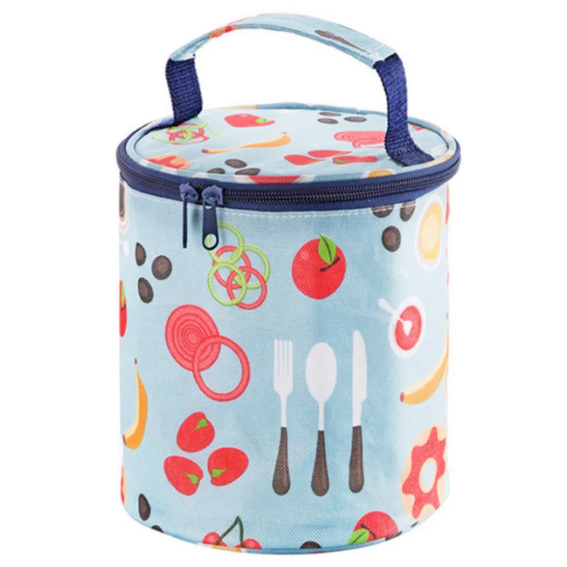 Мультяшная круглая фруктовая Термосумка для еды Ланч-бокс Термосумка Bento сумка переносная детская женская сумка для ланча - Цвет: a