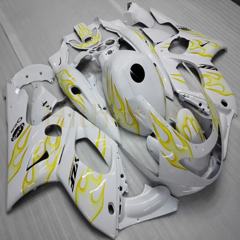 Пользовательские обтекателя Для Yamaha YZF600R 1997 1998 1999 2000 2001 2002 2003 2004 2005 Thundercat YZF-600R+ Болты+ красного и белого цвета - Цвет: V