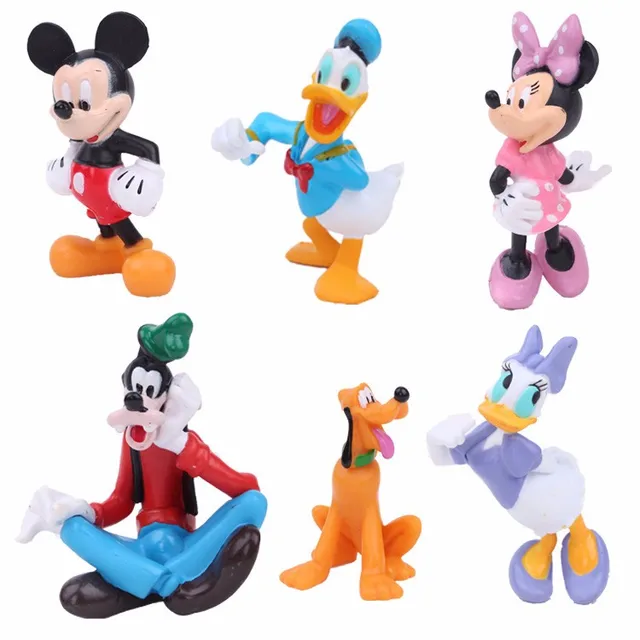 Disney Toys Mickey Mouse Clubhouse Action Figure Toys Cute Mini Mickey &  Minnie& Pluto & Donald Duck Pvc Collection Dolls - Action Figures -  AliExpress