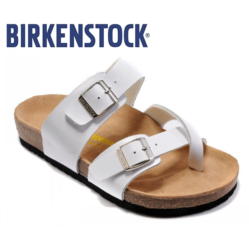 melhor BIRKENSTOCK Mayari Damen Zehentrennersummer Chinelos Homens Sandálias de Cortiça Sandálias Homens MODA Unissex Sapatos 814 Homens Flip Flops