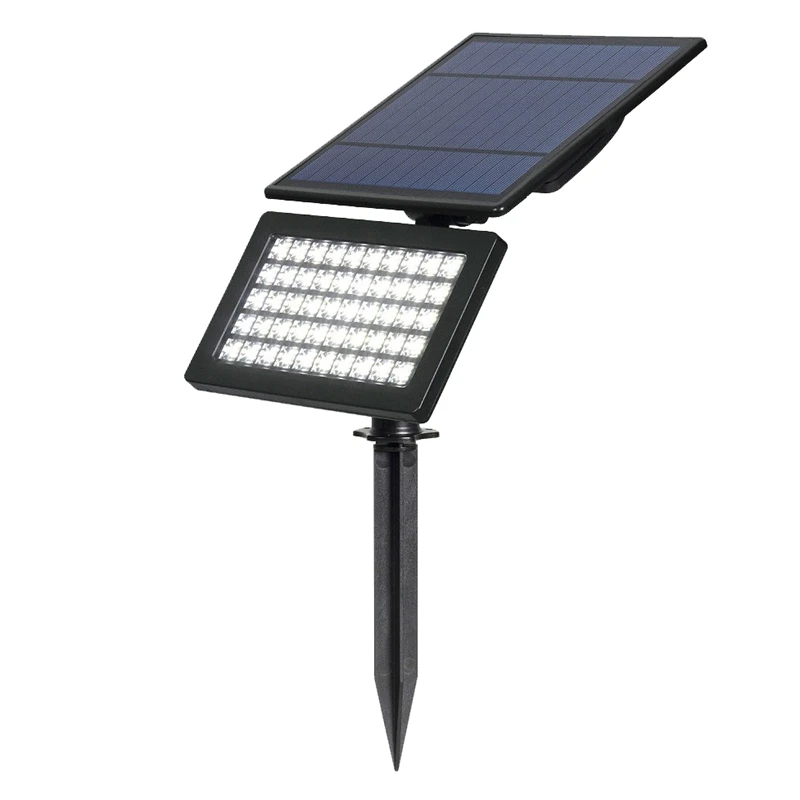 

50 Led Solar Garden Light 2 Modes Outdoor Adjustable And Auto On/Off Security Lighting For Yard Garden(White)
