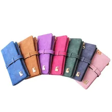 Designer Famous Brand Long Clutch Ladies Luxury Leather Slim Women Wallets Female Purse Carteras Walet Money Portfel Card Holder