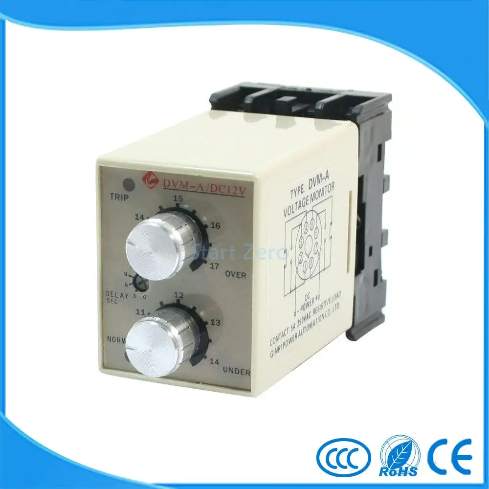 

DVM-A/ 48V DC 48V Protective Adjustable Over/Under Voltage Monitoring Relay