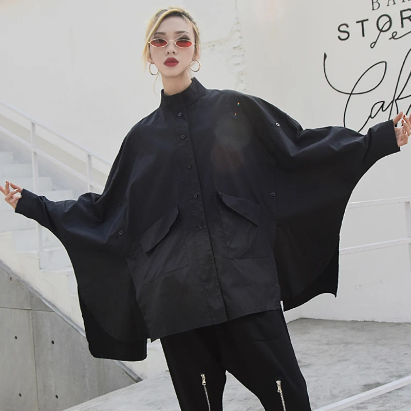 

Spring And Autumn 2019 New Fashion Shirt Loose Long-sleeved Solid Color Streetwear Bottoming Blouse Women Plus Size Tops HJ225