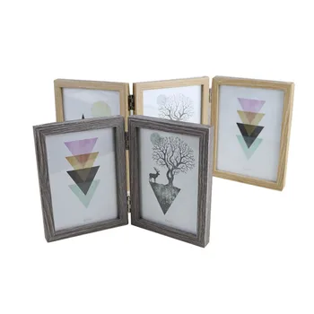 

Home Desktop Decor Wood Resin Bow Knot Wall Hanging Vintage Wooden Frame for Family Christmas Gift Decor Picture Frames