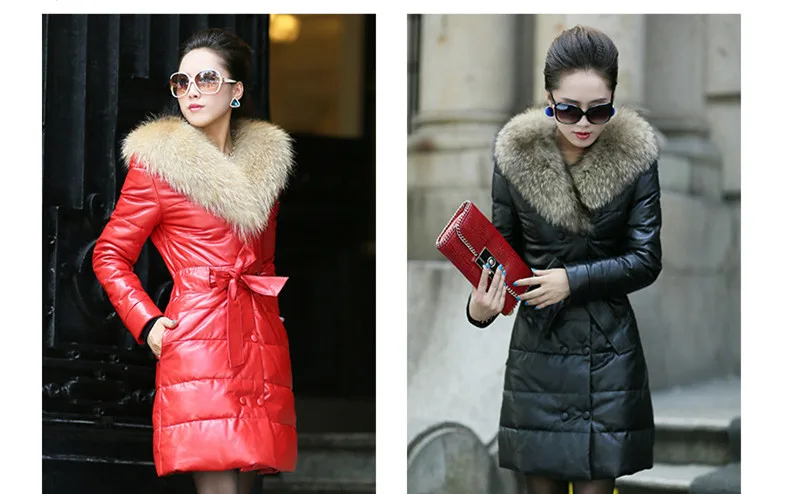 Women Winter Long Padded Parkas Big Fake Fur Collar Jackets Adjustable Waist Thick Warm Coats Women Plus Size 5XL 2018 AS056 (2)