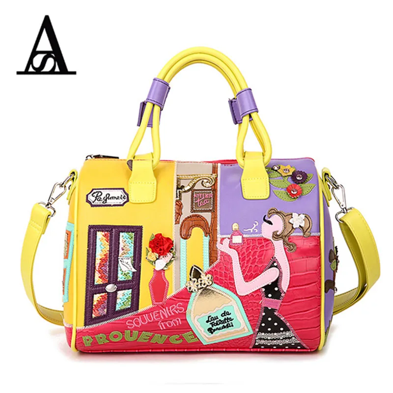 

New braccialini female Boston bag satchel ladies creative crafts ladies bag leisure personality fashion women handbag tote bag