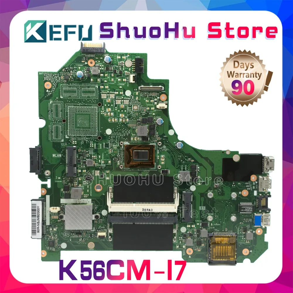 KEFU для ASUS K56CA K56CM S56C A56CM A56C S550CM K56CB S550CB I7 REV 2,0 Материнская плата ноутбука протестированная работа оригинальная материнская плата