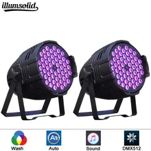 2 шт. алюминиевый 54*3 Вт RGBW led par Светильник 54x3 Вт rgb 3в1 dmx сценический светильник 18x15 Вт led par 64