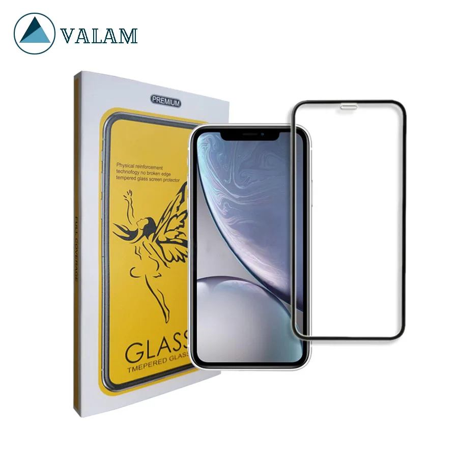 VALAM закаленное стекло для защиты экрана iPhone XR 9H твердость полное покрытие 3D