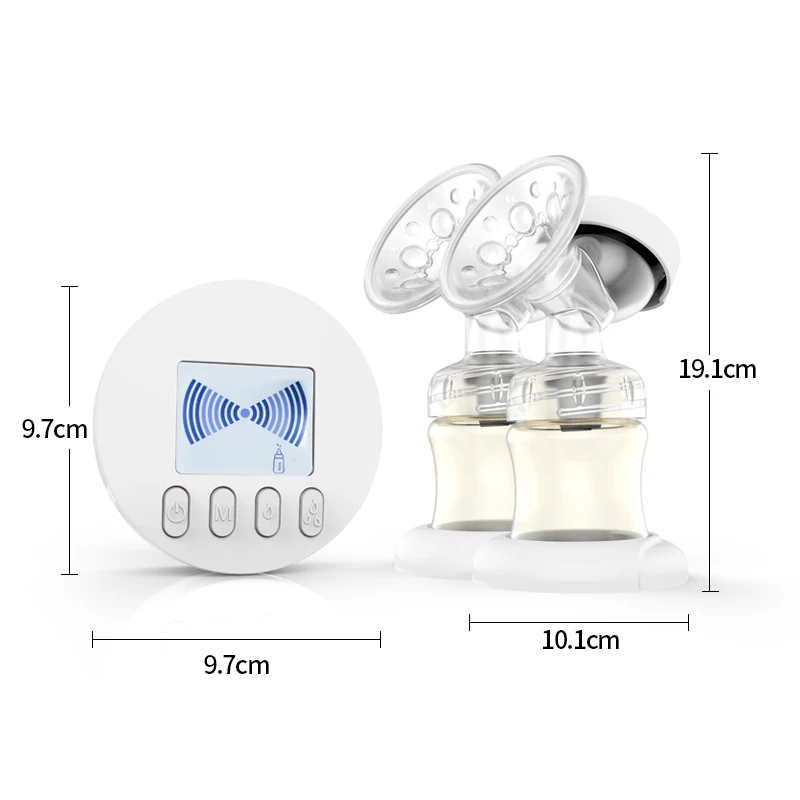 GL двойной Электрический молокоотсос автоматический массаж лактация Интеллектуальный перезаряжаемый портативный USB Электрический молокоотсос
