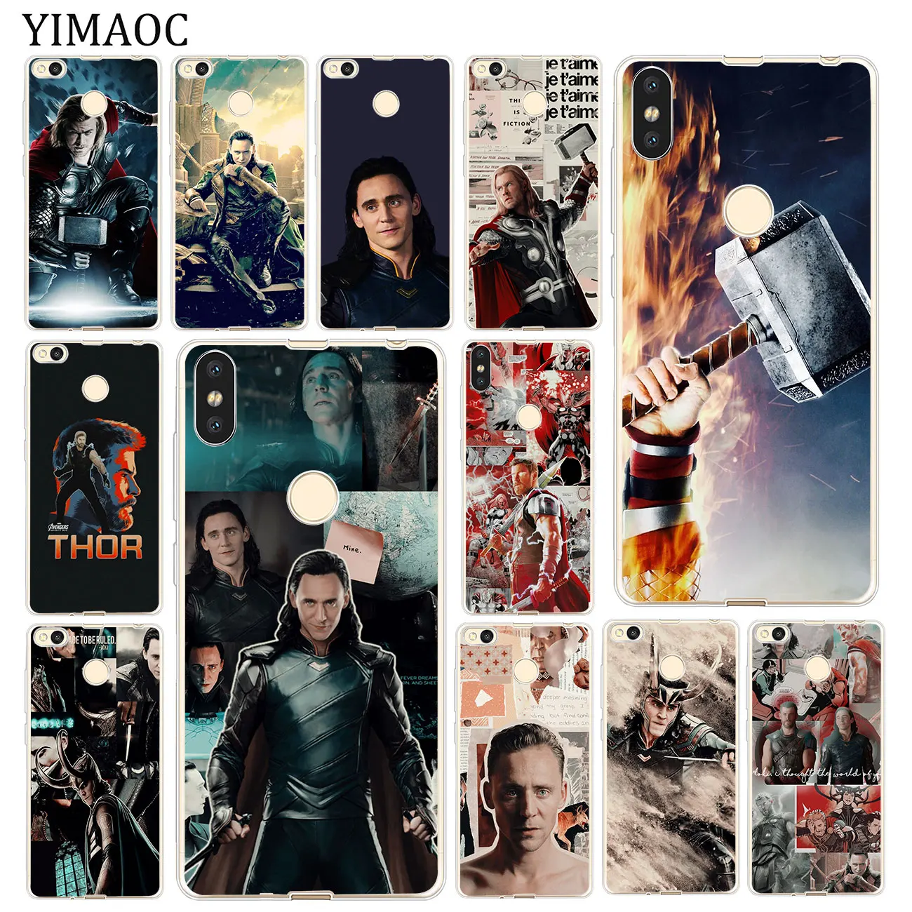 Мягкий силиконовый чехол YIMAOC Thor loki Marvel для Xiaomi MI Redmi 8A 7A 6A 5A 4X Note 8 7 6 Pro 5 Plus|Специальные чехлы| | АлиЭкспресс