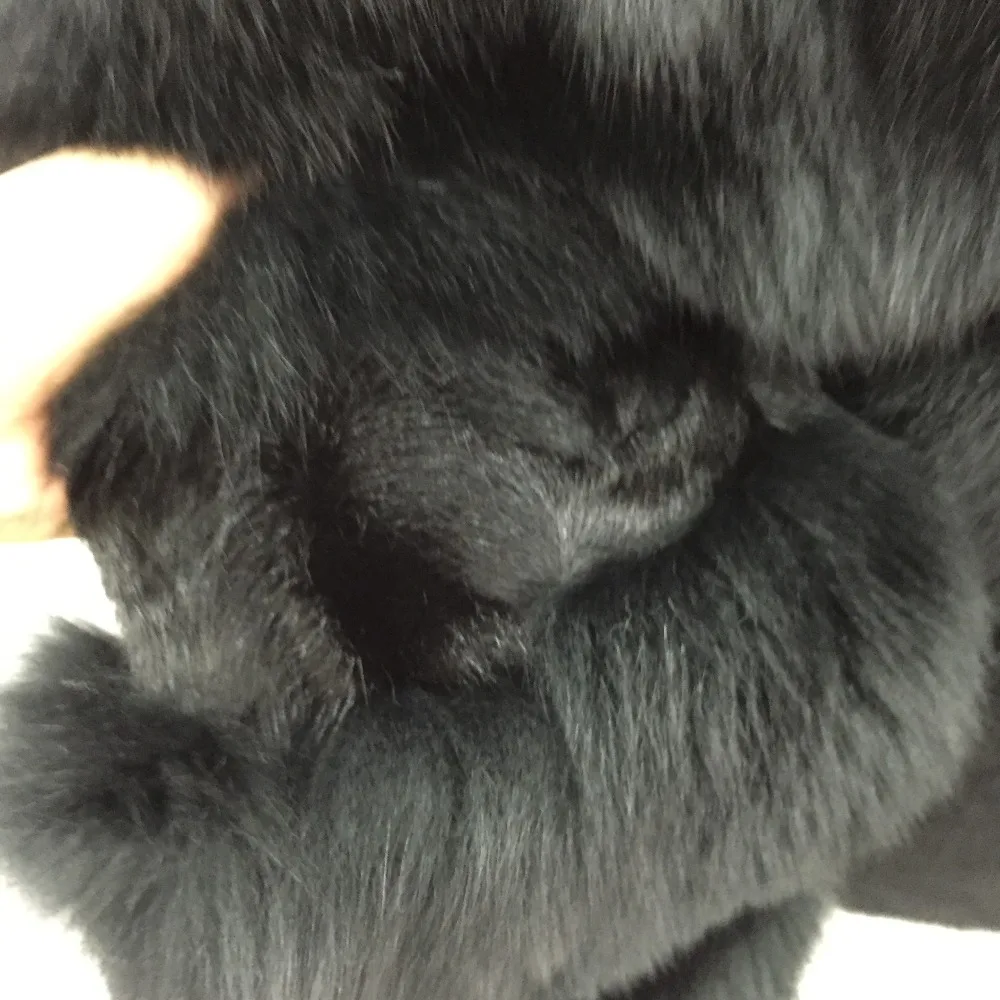 Perfect SQXR FUR Real Fox Fur Vest Women  New Fashion Genuine Fox Fur Coat Gilet  Jacket Winter with mink fur vest 19