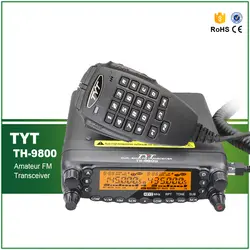 Фирменная новинка оригинальный TYT Quad Band приемопередатчик TH-9800 плюс кв УКВ автомобиля портативной рации с кабелем программного обеспечения