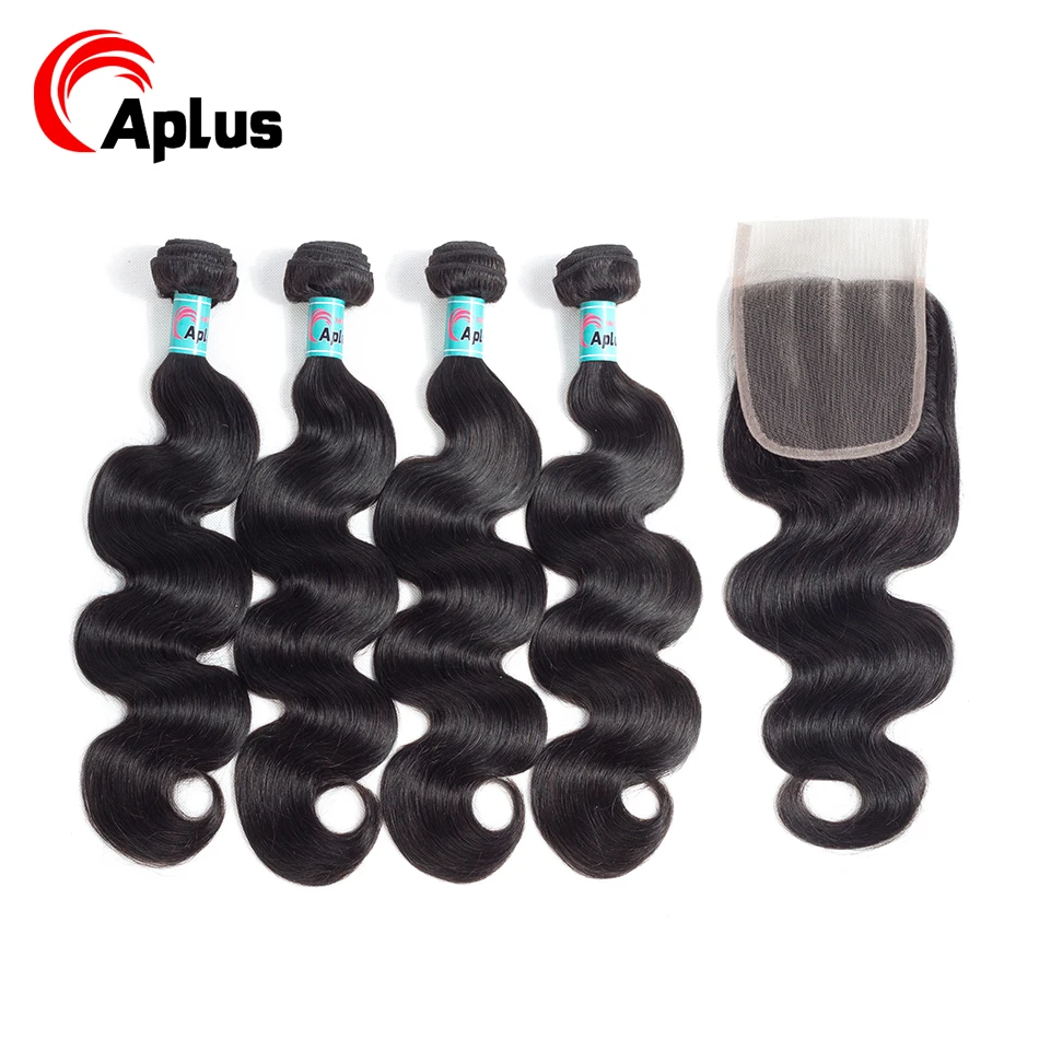 

Peruvian Body Wave Bundles With Closure Free/Niddle/3 Part Peruvian Hair Bundles With Closure Non-Remy Human Hair With Closure