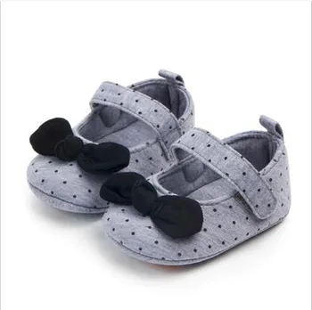 

Lovely Bow Baby Shoes Infants Soft Sole First Walkers Girls Princess Shoes