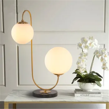 

Nordic Design Minimalist Bedroom Bedside Led Table Lamp Creative Glass Ball Study Coffee Shop Book Store Reading Table Lamp