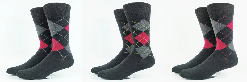 Мужские повседневные деловые носки Argyle, размер США 8-11, европейский размер 41-44(очень тонкий материал), 3 упаковки