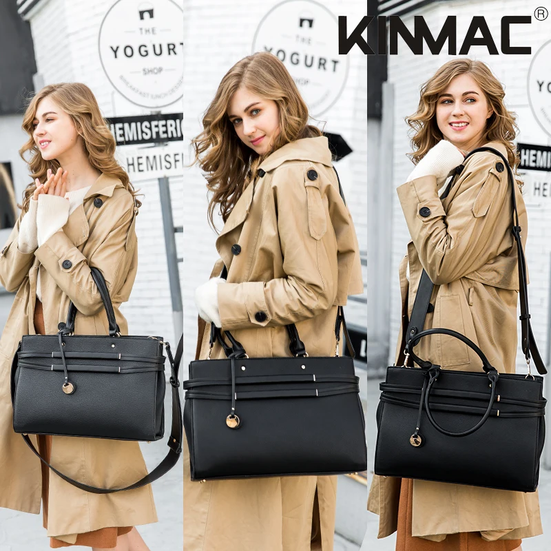 Модная брендовая женская сумка Kinmac из искусственной кожи мессенджер для