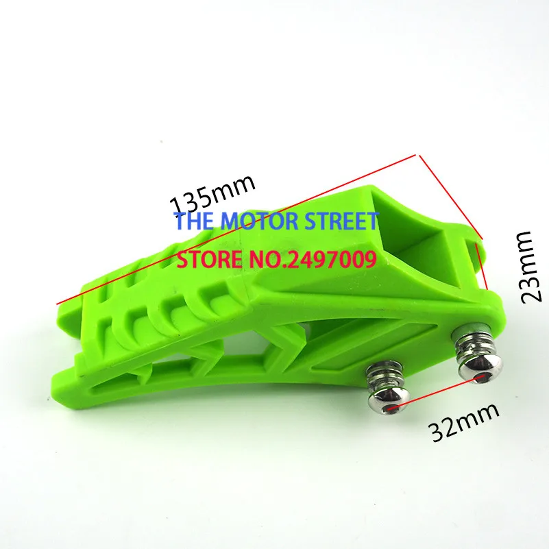 Высокое качество мотоцикла цепь охранник руководство маятник гвардии для цепи наборы Запчасти Off road Мотокросс Пит Байк 2CN - Цвет: Зеленый